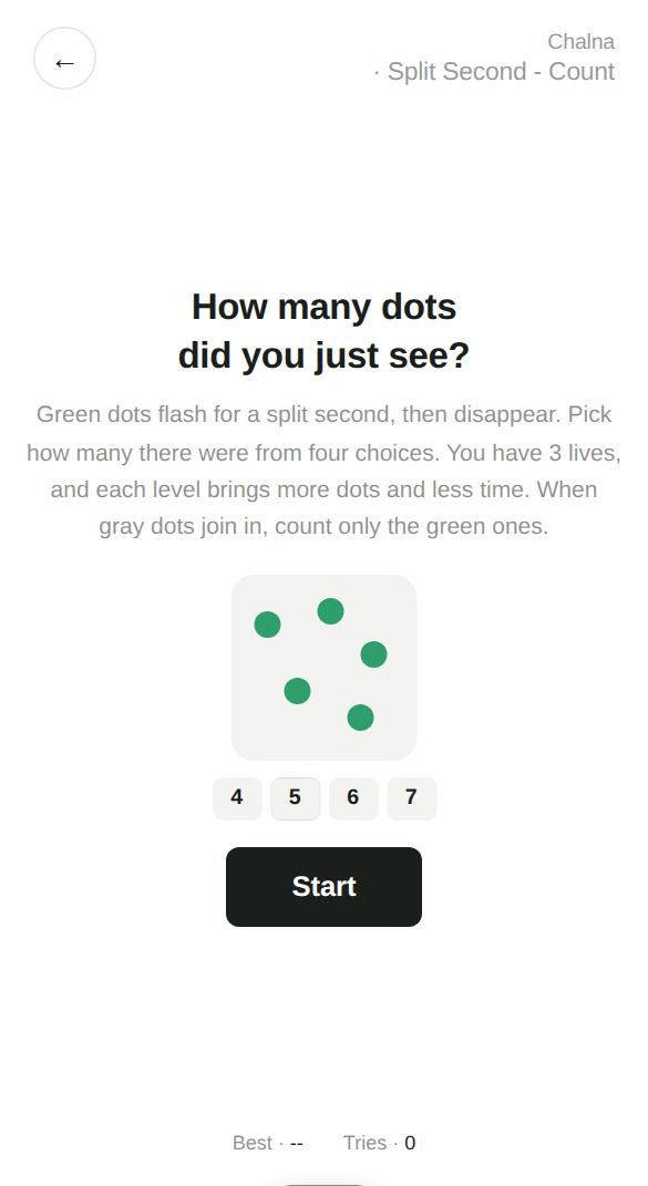 Split Second - Count start screen