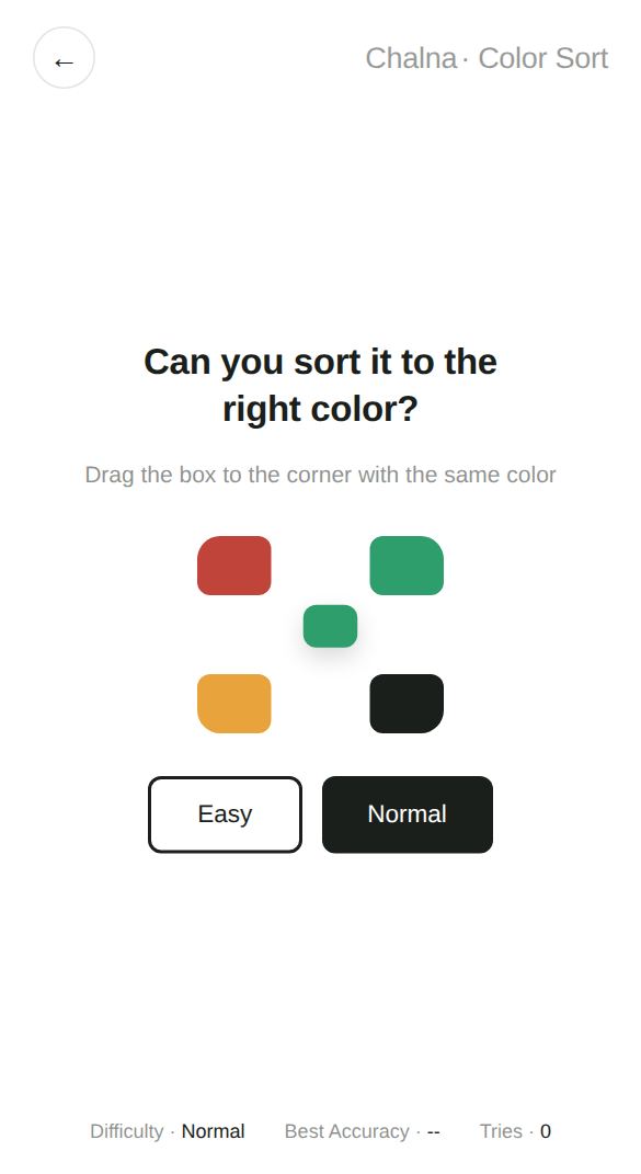Color Sort start screen