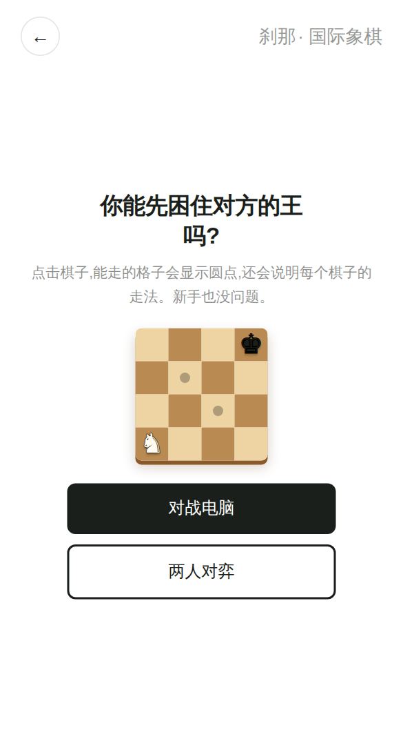 国际象棋开始画面